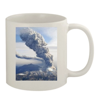 Volcanoes 11oz White Mug