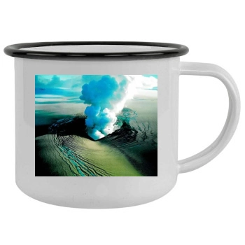 Volcanoes Camping Mug