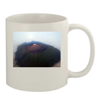 Volcanoes 11oz White Mug