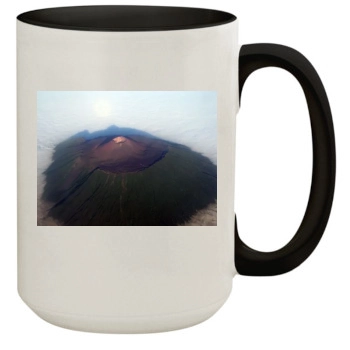 Volcanoes 15oz Colored Inner & Handle Mug