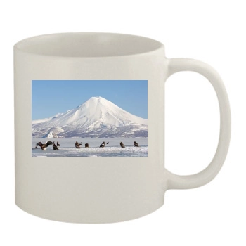 Volcanoes 11oz White Mug