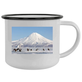 Volcanoes Camping Mug