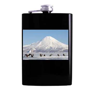 Volcanoes Hip Flask