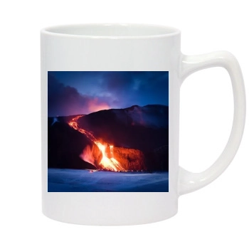 Volcanoes 14oz White Statesman Mug