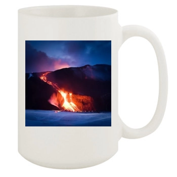 Volcanoes 15oz White Mug