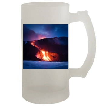 Volcanoes 16oz Frosted Beer Stein