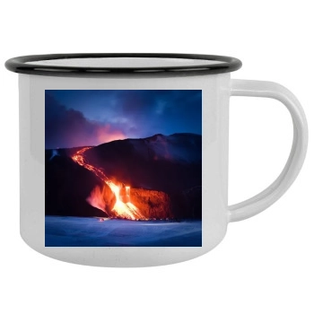 Volcanoes Camping Mug