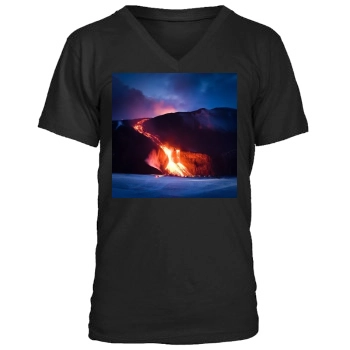 Volcanoes Men's V-Neck T-Shirt