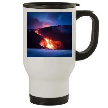 Volcanoes Stainless Steel Travel Mug