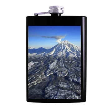 Volcanoes Hip Flask