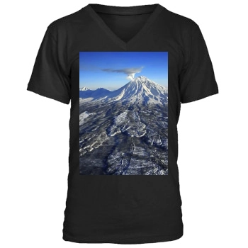 Volcanoes Men's V-Neck T-Shirt