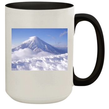 Volcanoes 15oz Colored Inner & Handle Mug