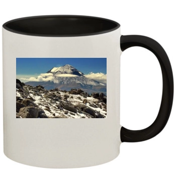 Volcanoes 11oz Colored Inner & Handle Mug