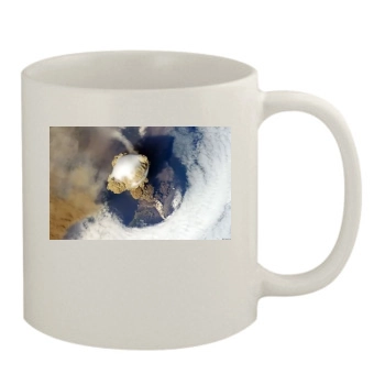 Volcanoes 11oz White Mug