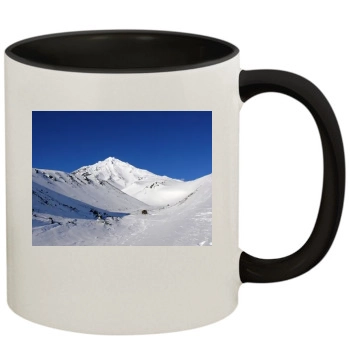 Volcanoes 11oz Colored Inner & Handle Mug