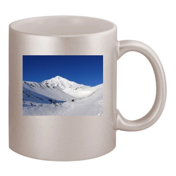 Volcanoes 11oz Metallic Silver Mug