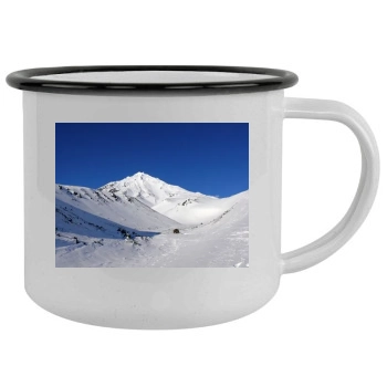 Volcanoes Camping Mug