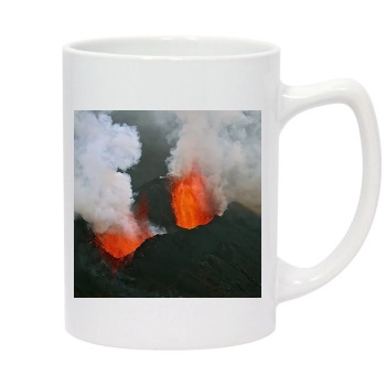 Volcanoes 14oz White Statesman Mug