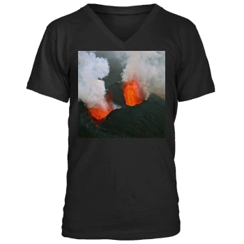 Volcanoes Men's V-Neck T-Shirt