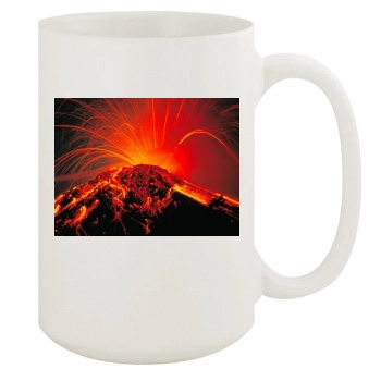 Volcanoes 15oz White Mug