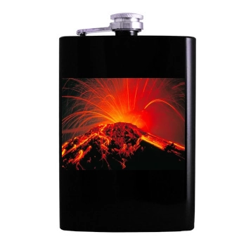 Volcanoes Hip Flask