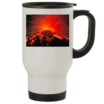 Volcanoes Stainless Steel Travel Mug