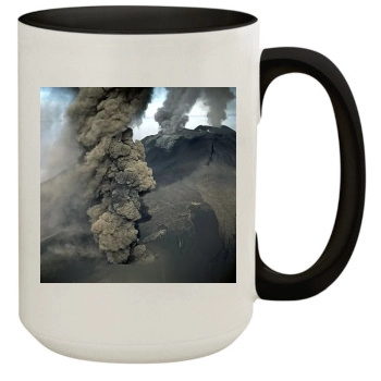 Volcanoes 15oz Colored Inner & Handle Mug