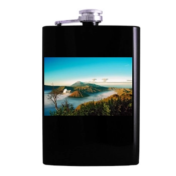 Volcanoes Hip Flask