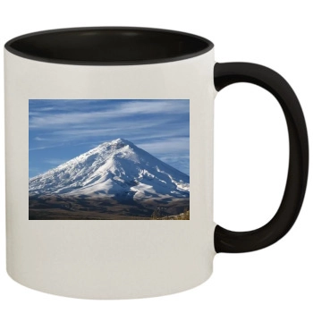 Volcanoes 11oz Colored Inner & Handle Mug