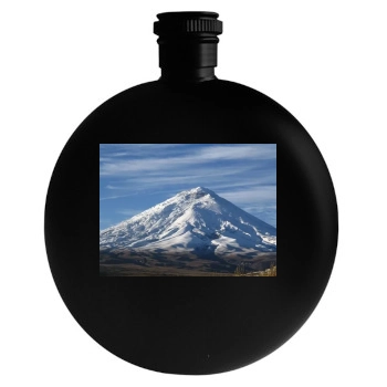 Volcanoes Round Flask