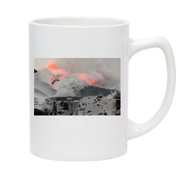 Volcanoes 14oz White Statesman Mug