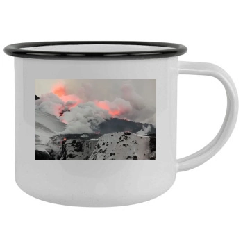 Volcanoes Camping Mug