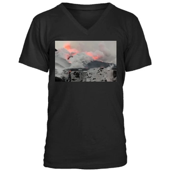 Volcanoes Men's V-Neck T-Shirt