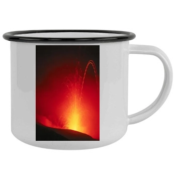 Volcanoes Camping Mug