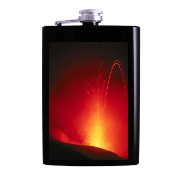 Volcanoes Hip Flask