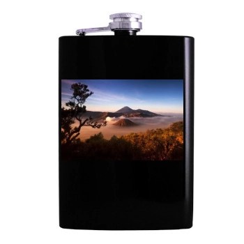 Volcanoes Hip Flask