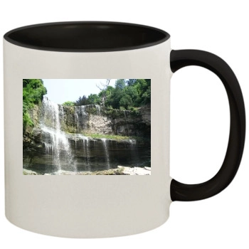 Waterfalls 11oz Colored Inner & Handle Mug