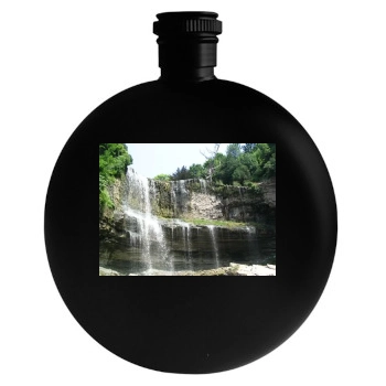 Waterfalls Round Flask