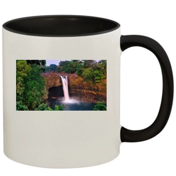 Waterfalls 11oz Colored Inner & Handle Mug