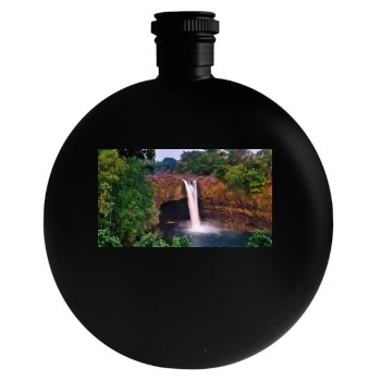 Waterfalls Round Flask