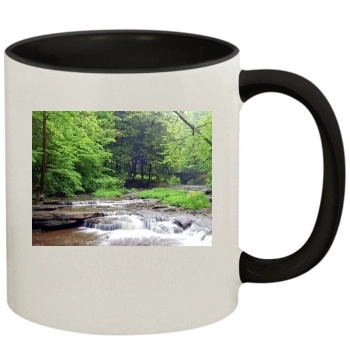 Waterfalls 11oz Colored Inner & Handle Mug