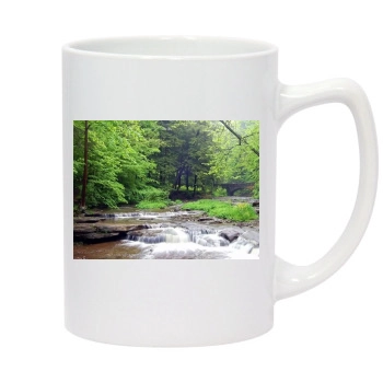 Waterfalls 14oz White Statesman Mug