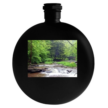 Waterfalls Round Flask