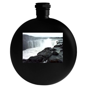 Waterfalls Round Flask