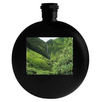 Waterfalls Round Flask