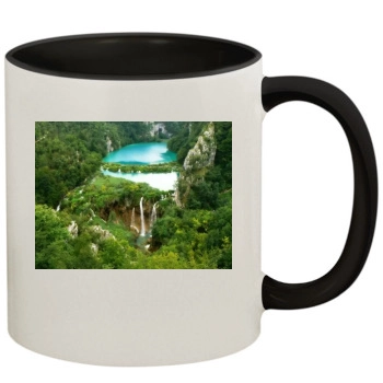 Waterfalls 11oz Colored Inner & Handle Mug