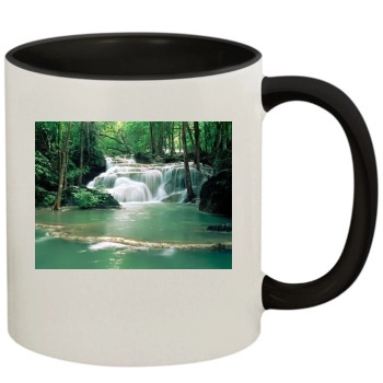 Waterfalls 11oz Colored Inner & Handle Mug