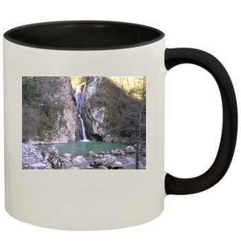 Waterfalls 11oz Colored Inner & Handle Mug