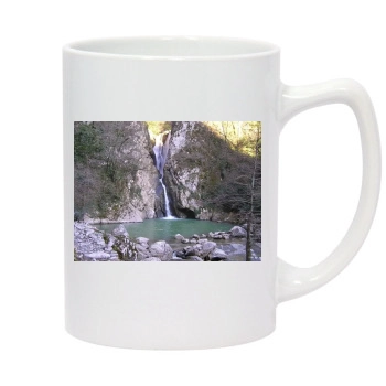 Waterfalls 14oz White Statesman Mug