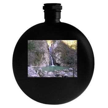 Waterfalls Round Flask